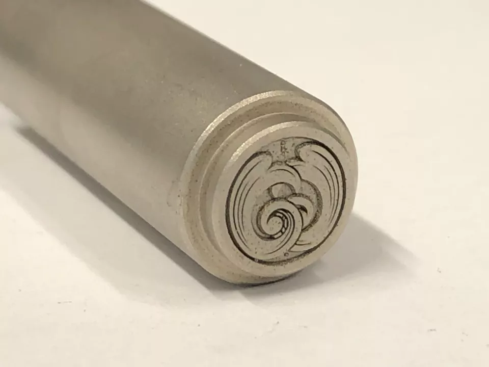 1911 end cap Government deep laser engraved scroll pattern
