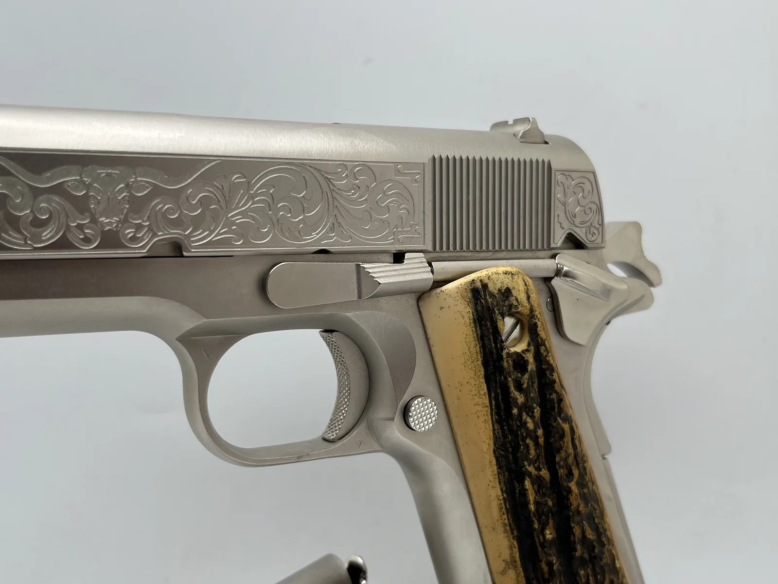 1911 with longhorn steer engraving