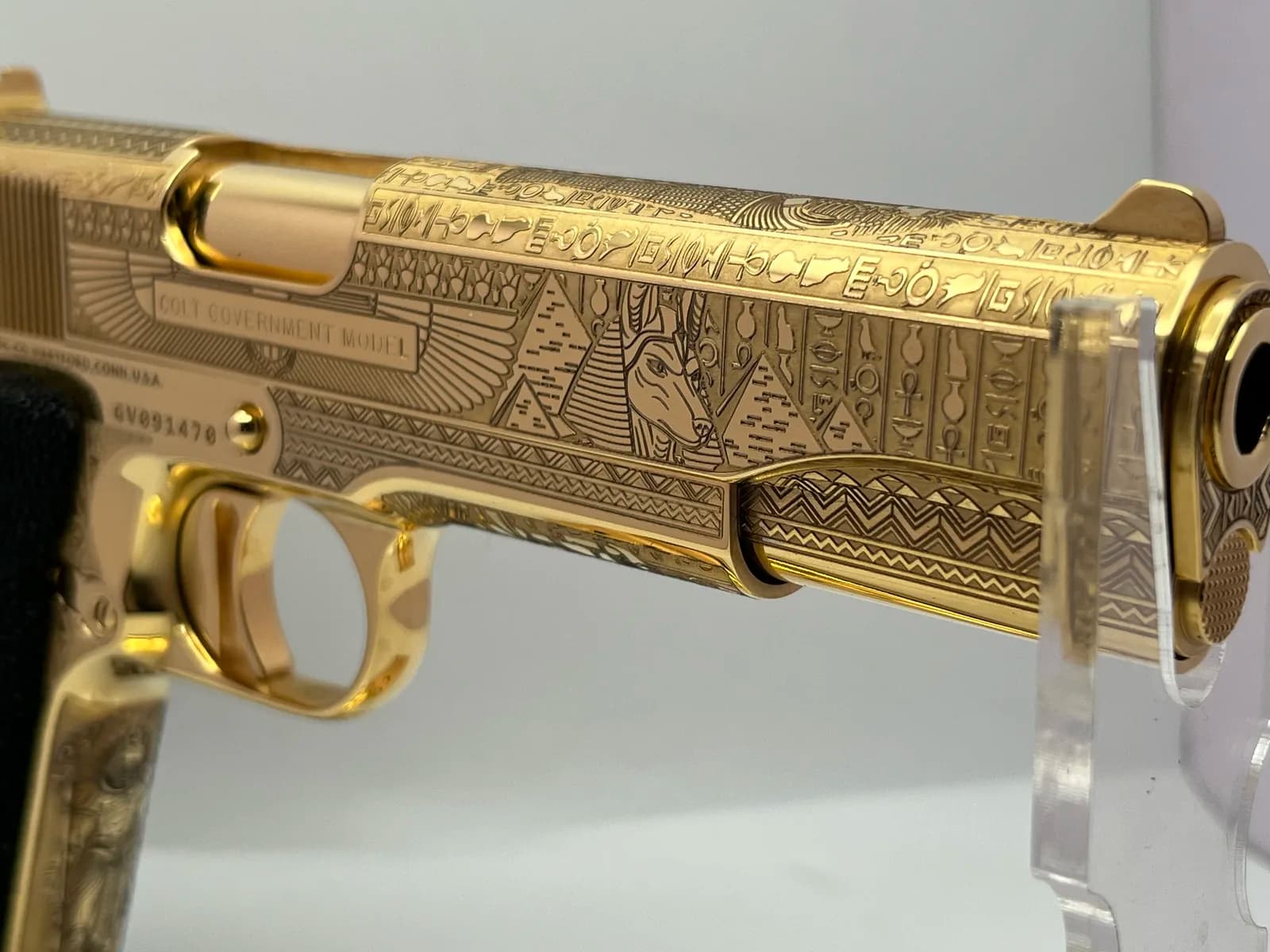Colt Government Model 1911 with Egyptian engraving