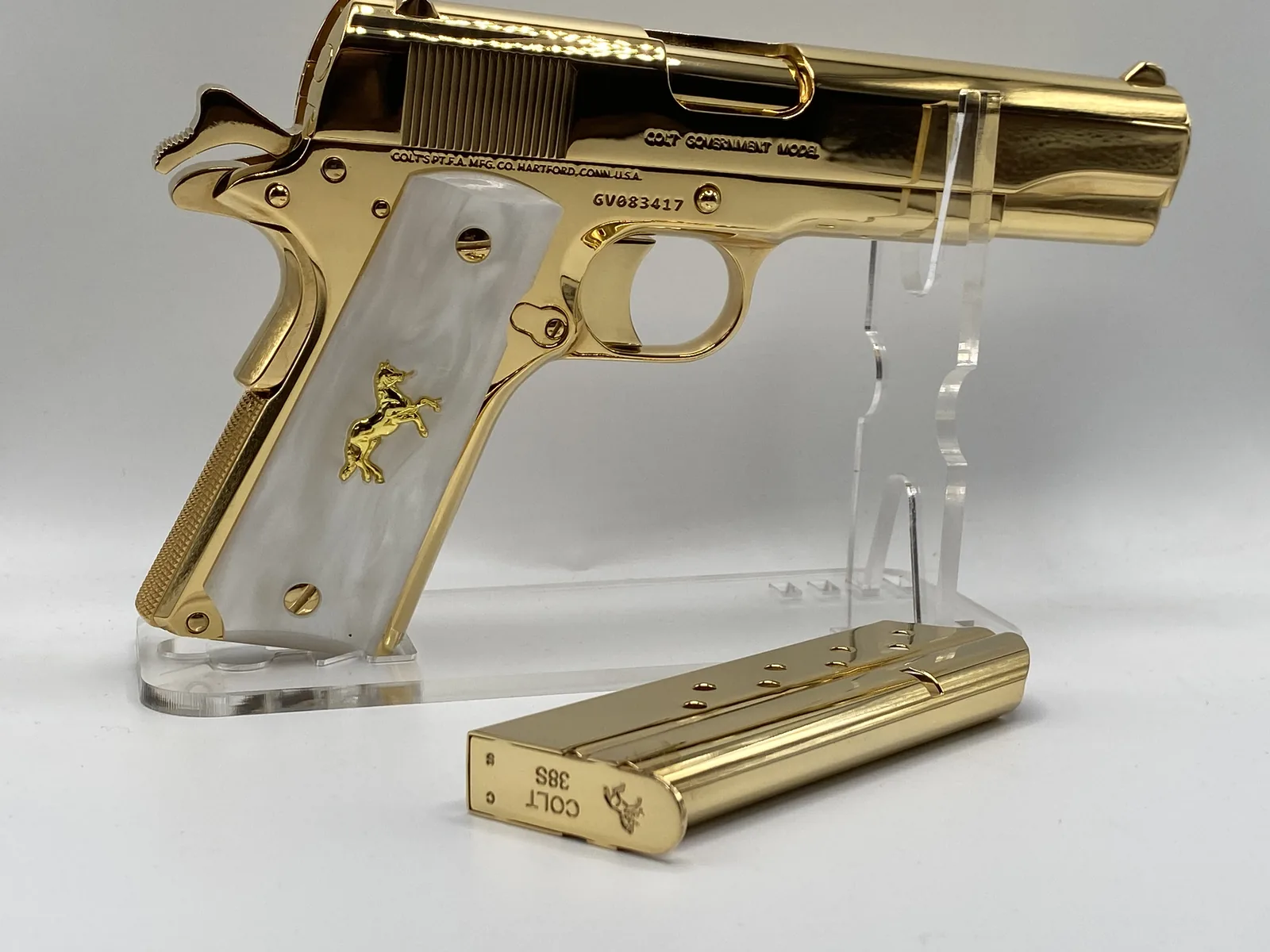 Colt Government Model 1911 with pearl grips