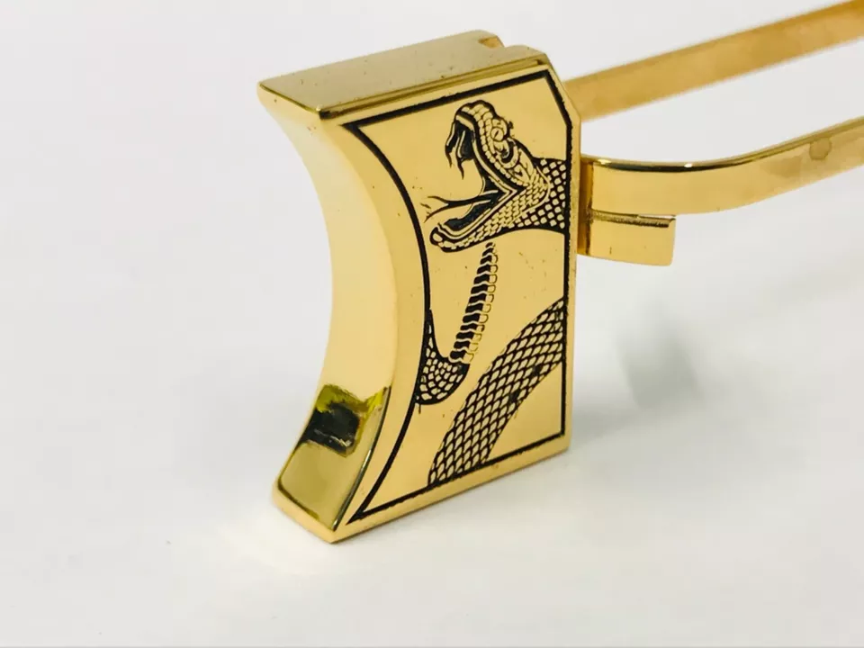 Laser engraved 1911 mirror polished long pad snakes #2