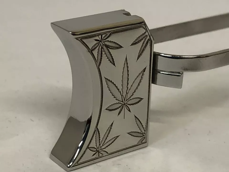 Laser engraved 1911 leaves design #1
