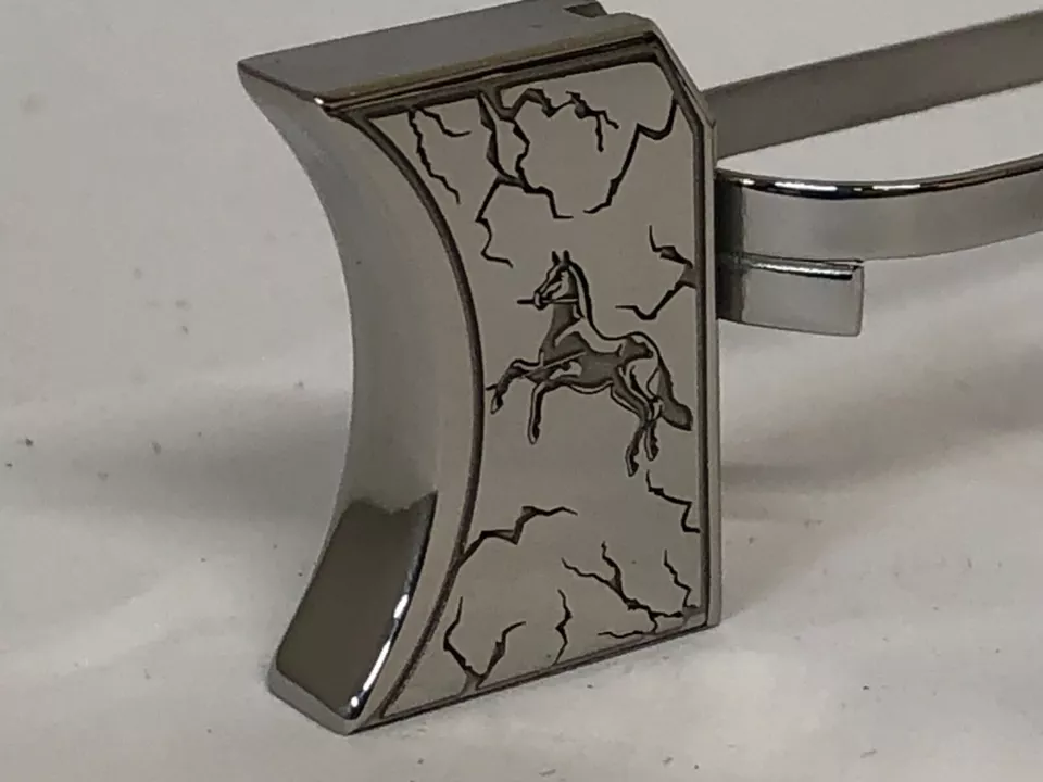 Laser engraved 1911 long pad Colt horse #2