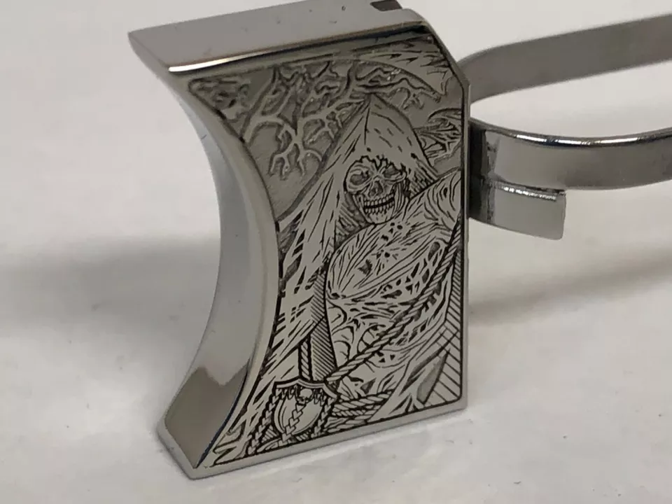 Laser engraved 1911 long pad Santa Muerte #1