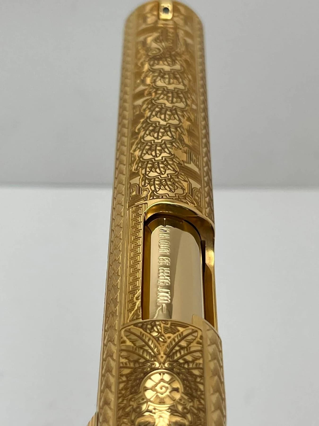 24k gold Colt Super .38, Aztec Calendar edition: additional view