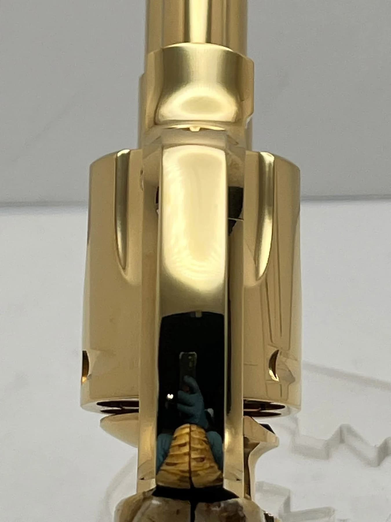 24k gold-plated Colt Viper with snakeskin grips: additional view
