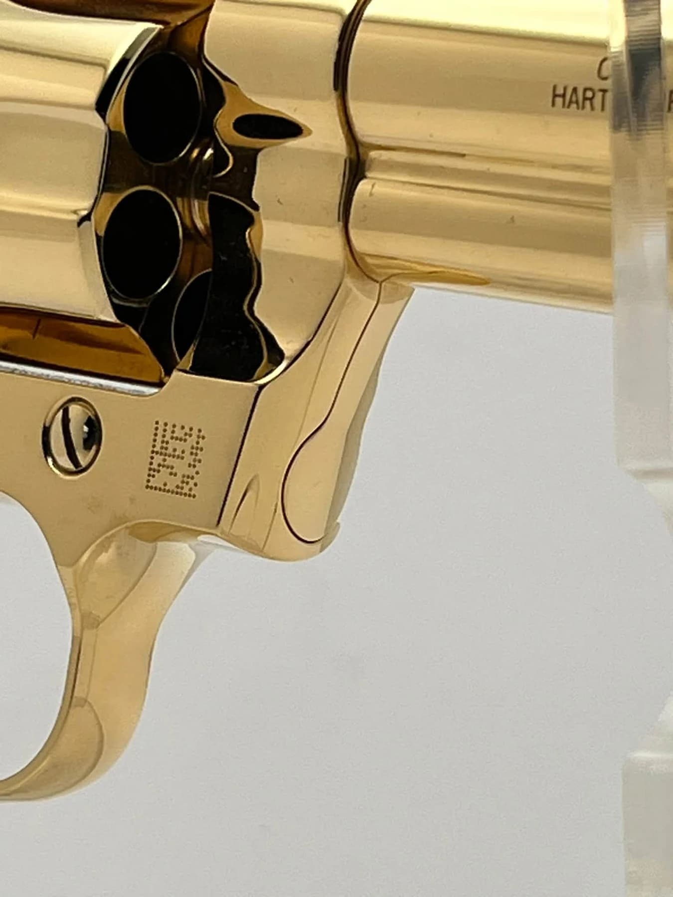 24k gold-plated Colt Viper with snakeskin grips: additional view