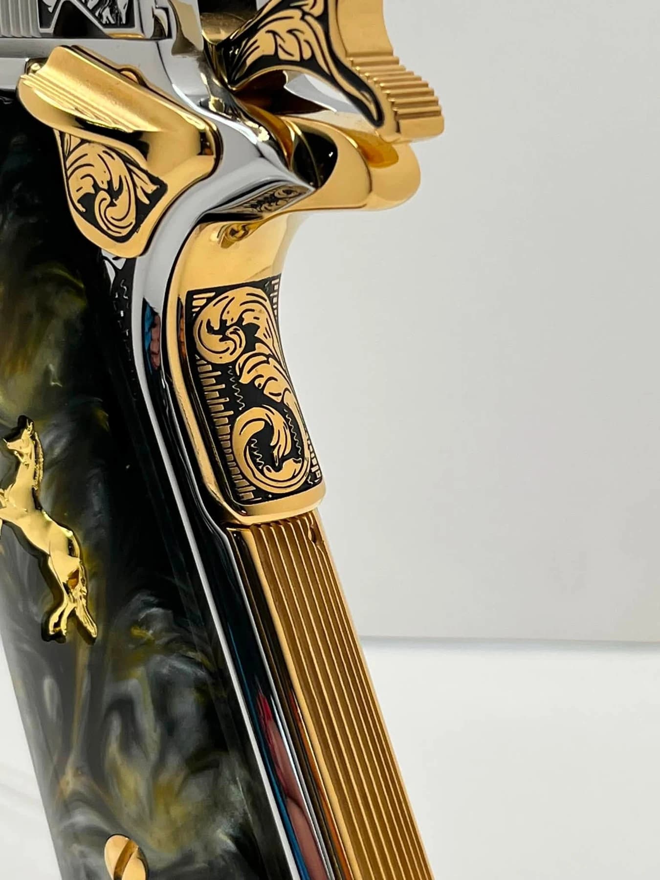 One-of-one Colt .45 with detailed engraving: additional view
