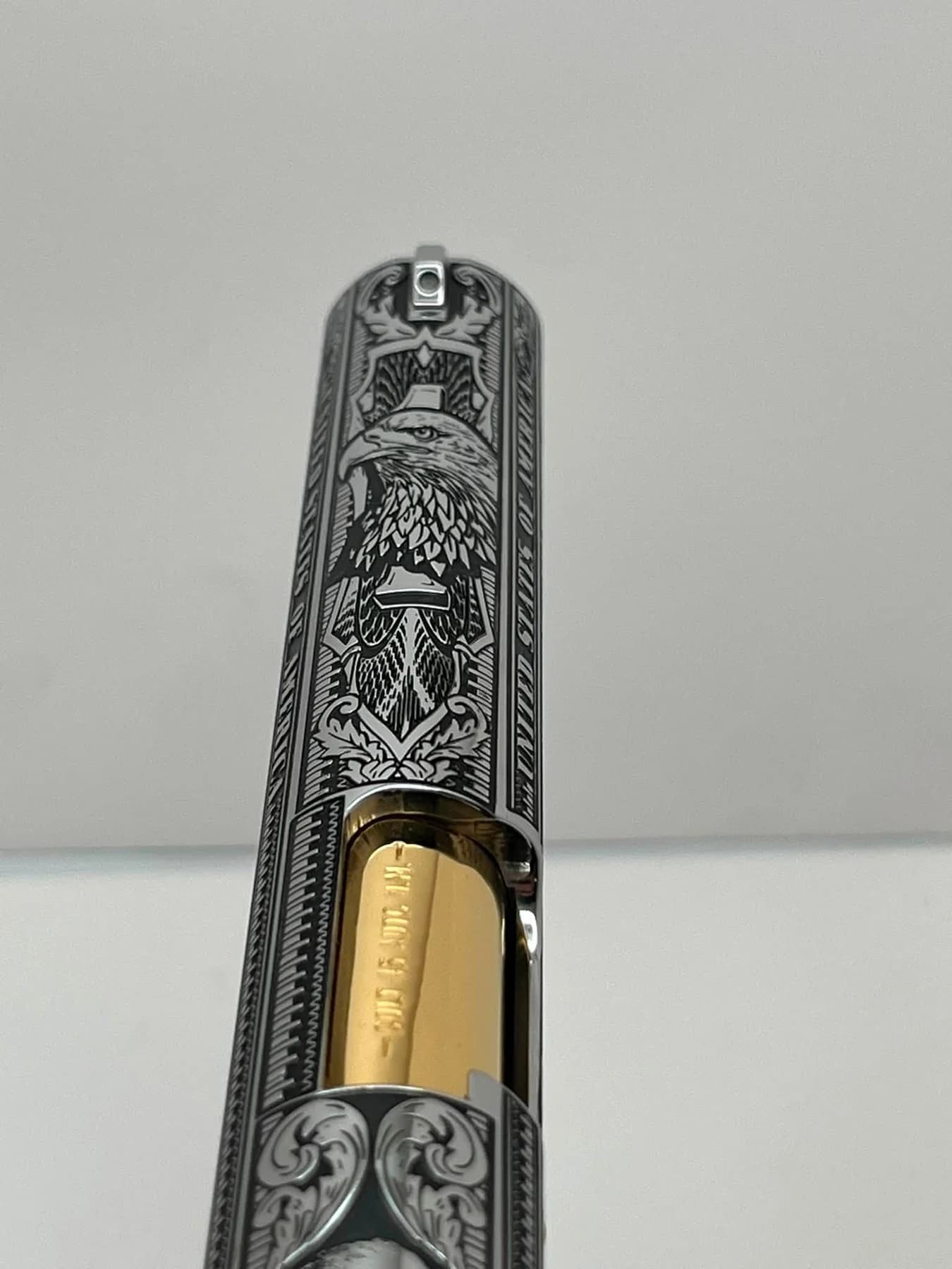 One-of-one Colt .45 with detailed engraving: additional view