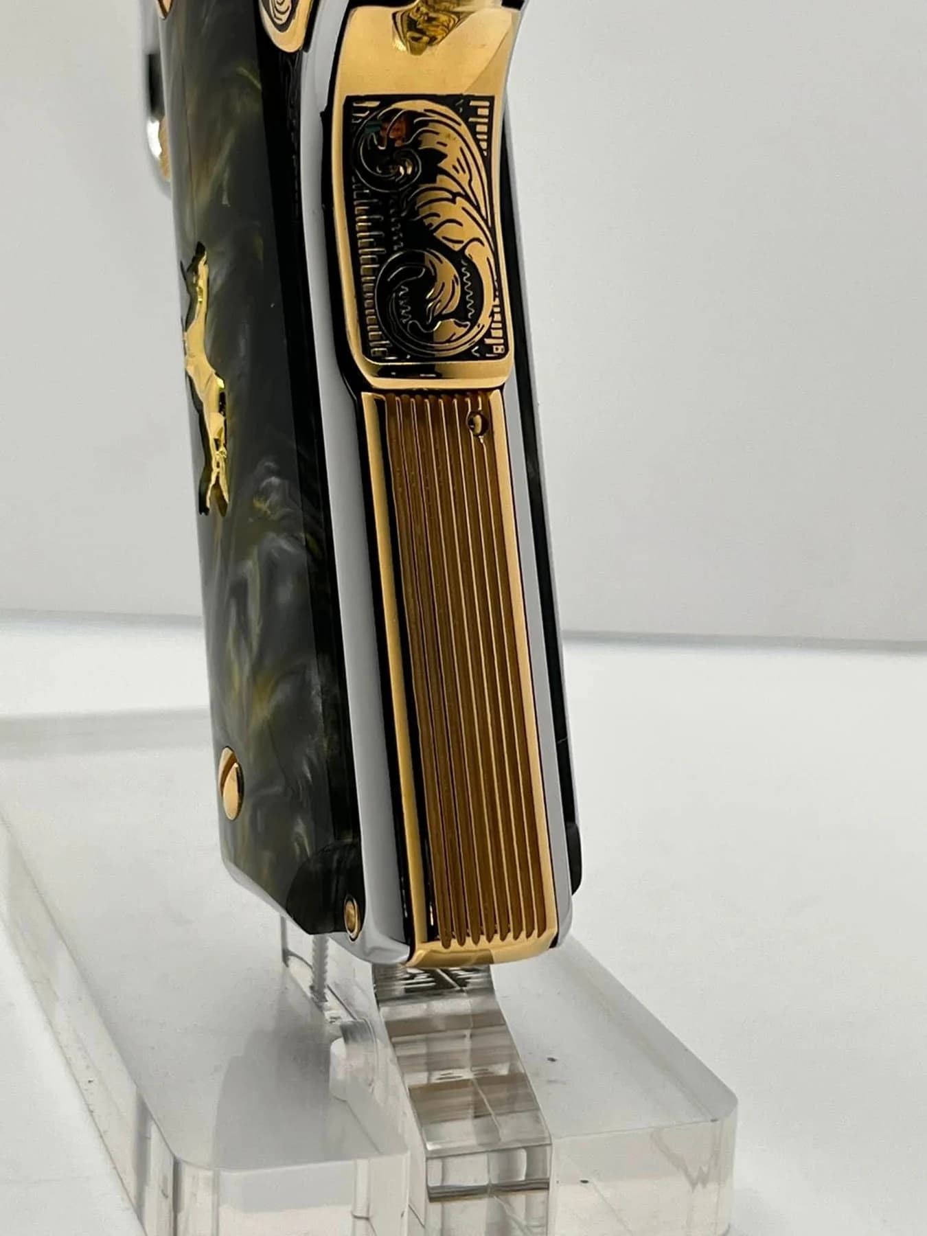 One-of-one Colt .45 with detailed engraving: additional view
