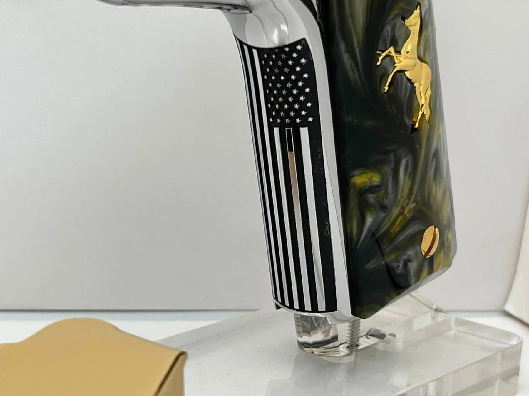 One-of-one Colt .45 with detailed engraving: additional view
