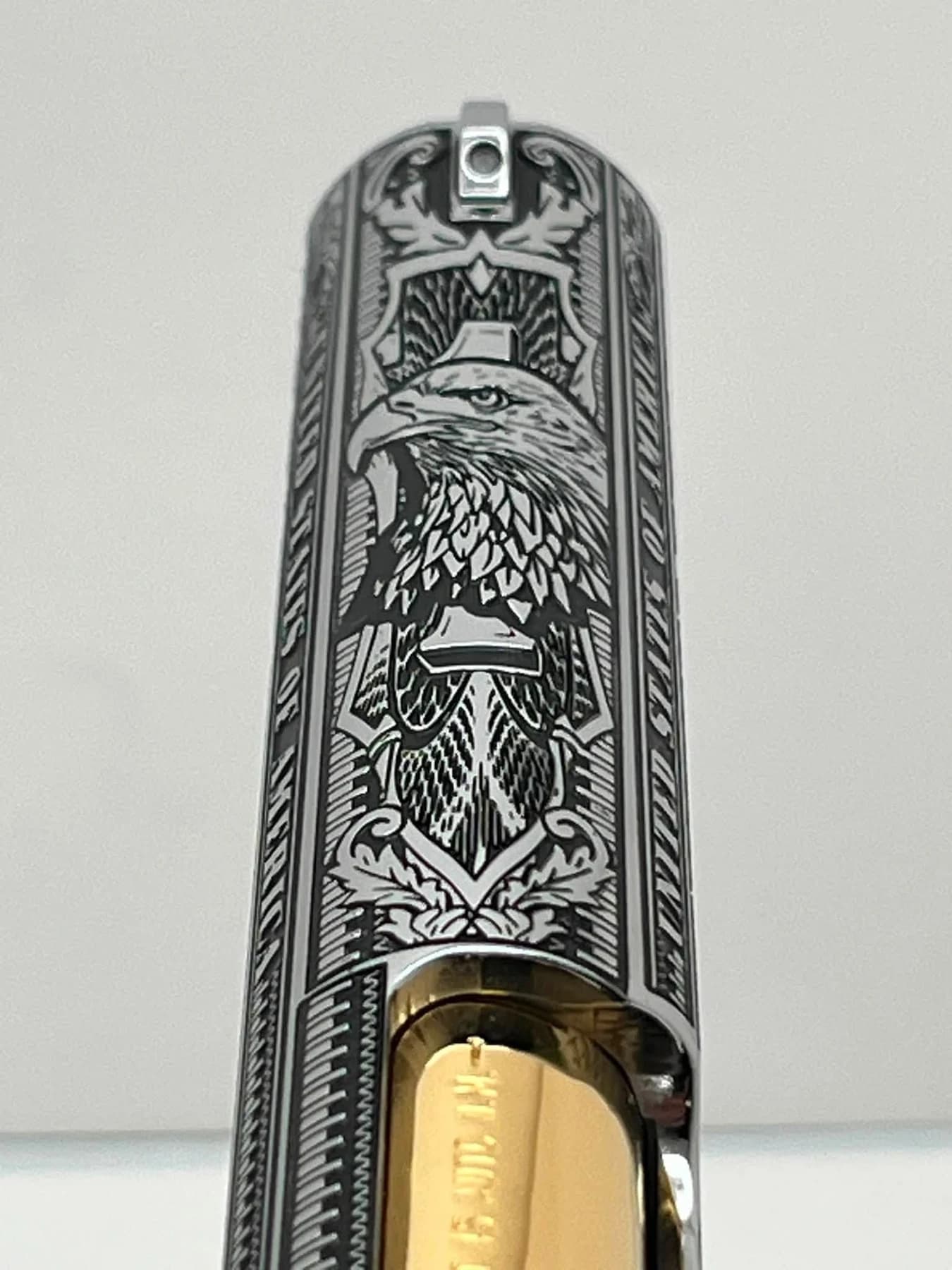 One-of-one Colt .45 with detailed engraving: additional view